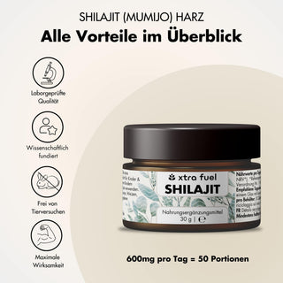 Shilajit Harz - Original Himalaya Mumijo - Laborgeprüft & 100% ohne Schwermetalle
