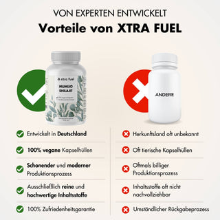 Shilajit Kapseln - 200x Mumijo Kapseln - Mit >80% Fulvinsäure