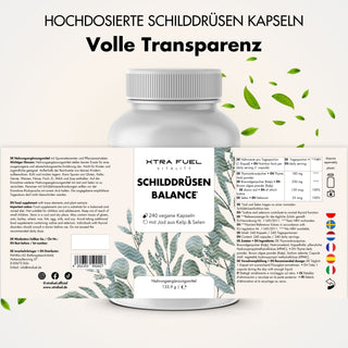 Schilddrüsen Balance - Thyro Komplex - Effektive Formel mit Kelp, Thymian & Selen