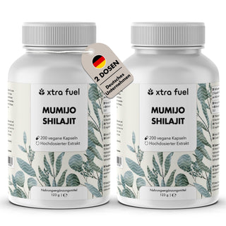 Shilajit Kapseln - 200x Mumijo Kapseln - Mit >80% Fulvinsäure