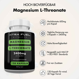 Magnesium L-Threonate Kapseln magnesiumlthreonate XTRA FUEL   