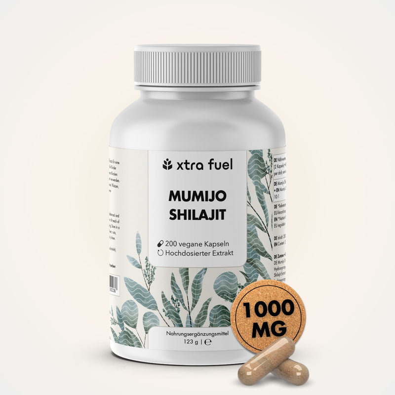 Shilajit Kapseln mit >80% Fulvinsäure & Huminsäure - Original Himalaya Shilajit