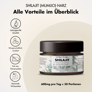 Shilajit Harz - Original Himalaya Mumijo - Laborgeprüft & 100% ohne Schwermetalle