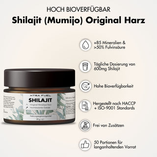 Shilajit Harz - Original Himalaya Mumijo - Laborgeprüft & 100% ohne Schwermetalle
