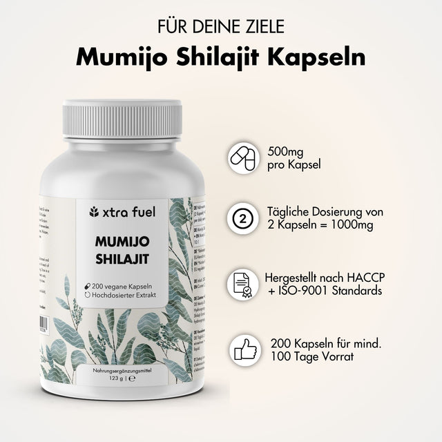 Shilajit Kapseln - 200x Mumijo Kapseln