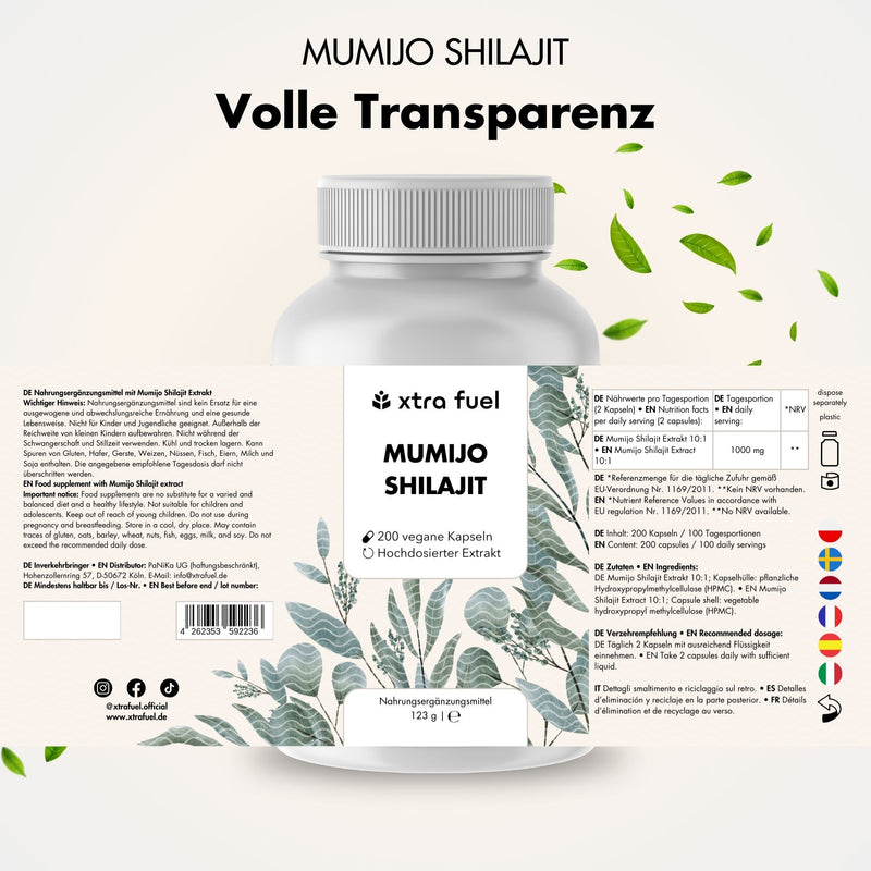 Shilajit Kapseln - 200x Mumijo Kapseln
