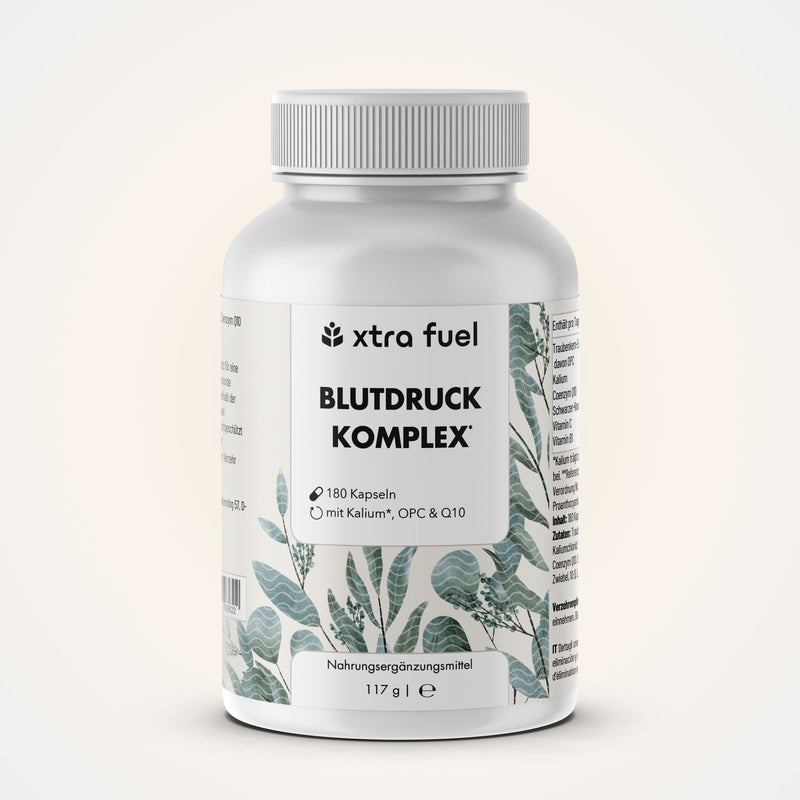 Blutdruck Kapseln* - OPC mit Kalium, Q10, schwarzem Knoblauch & Vitamin C