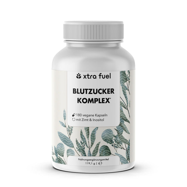 Blutzucker Komplex* - Nährstoffmix mit Chrom, Zink, Ceylon-Zimt, Myo-Inositol & Olivenblatt
