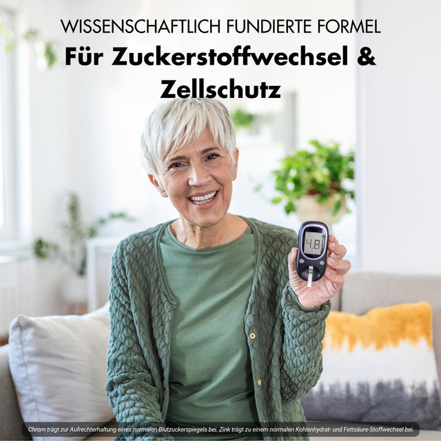 Blutzucker Kapseln* - Nährstoffkomplex mit Ceylon-Zimt, Myo-Inositol & Olivenblatt