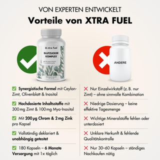 Blutzucker Komplex* - Nährstoffmix mit Ceylon-Zimt, Inositol & Olivenblatt