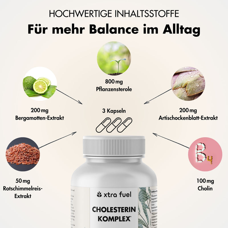 Cholesterin Komplex* - Nährstoffkomplex mit Pflanzensterolen & Rotschimmelreis (Monacolin K)