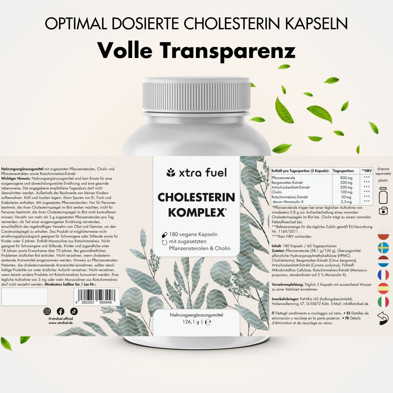 Cholesterin Komplex* - Nährstoffkomplex mit Pflanzensterolen & Rotschimmelreis (Monacolin K)