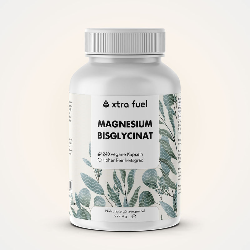 Magnesiumbisglycinat - Premium: Chelatiertes Magnesium - Besonders verträglich