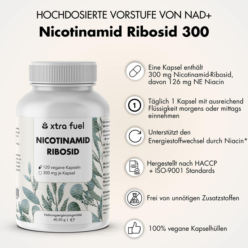 Nicotinamid Ribosid 300 - NAD+ Vorstufe - Niacin für Zell-Energie und Vitalität*