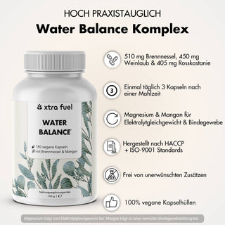 Water Balance - 5-in-1 Nährstoffkomplex für Elektrolytgleichgewicht & leichte Beine*