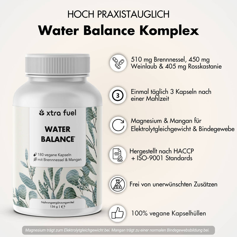 Water Balance - 5-in-1 Nährstoffkomplex für Elektrolytgleichgewicht & leichte Beine*