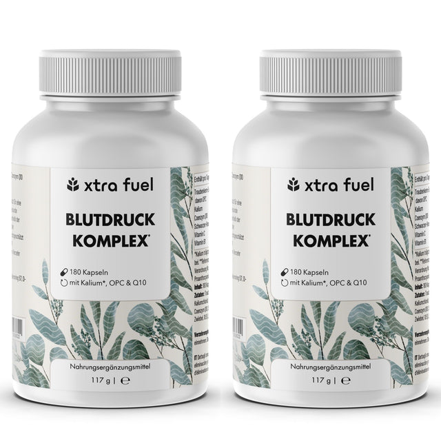 Blutdruck Kapseln* - OPC mit Kalium, Q10, schwarzem Knoblauch & Vitamin C