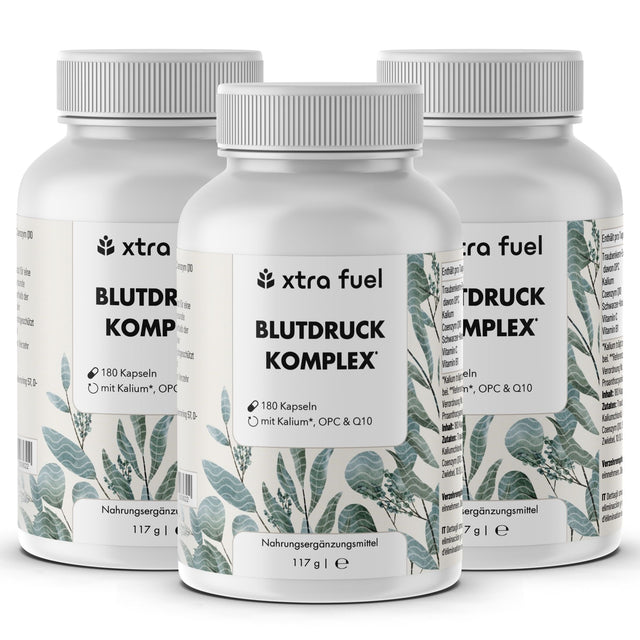 Blutdruck Komplex* - OPC mit Kalium, Q10, schwarzem Knoblauch & Vitaminen