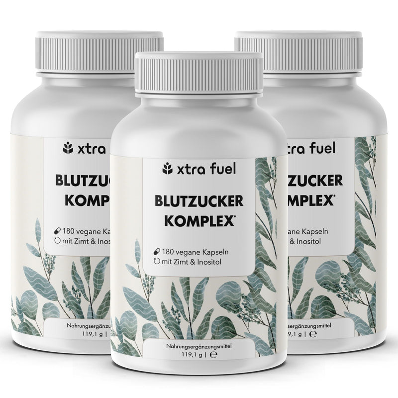 Blutzucker Kapseln* - Nährstoffkomplex mit Ceylon-Zimt, Myo-Inositol & Olivenblatt
