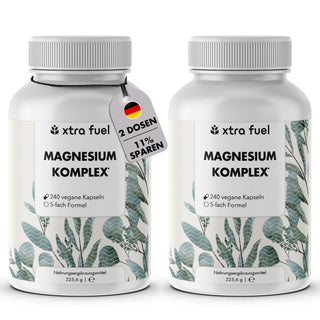 Magnesium Komplex* - 5‑fach Formel mit 400mg elementarem Magnesium
