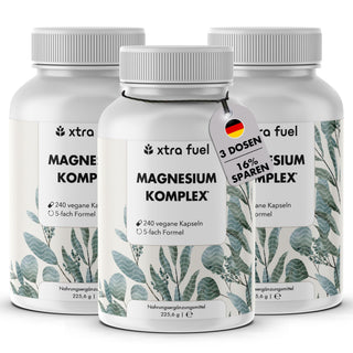 Magnesium Komplex* - 5‑fach Formel mit 400mg elementarem Magnesium