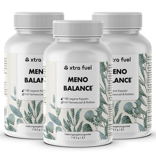 Wechseljahre Kapseln - Meno Balance - Natürliche Formel mit Yams, Rotklee, Baldrian & Eisen