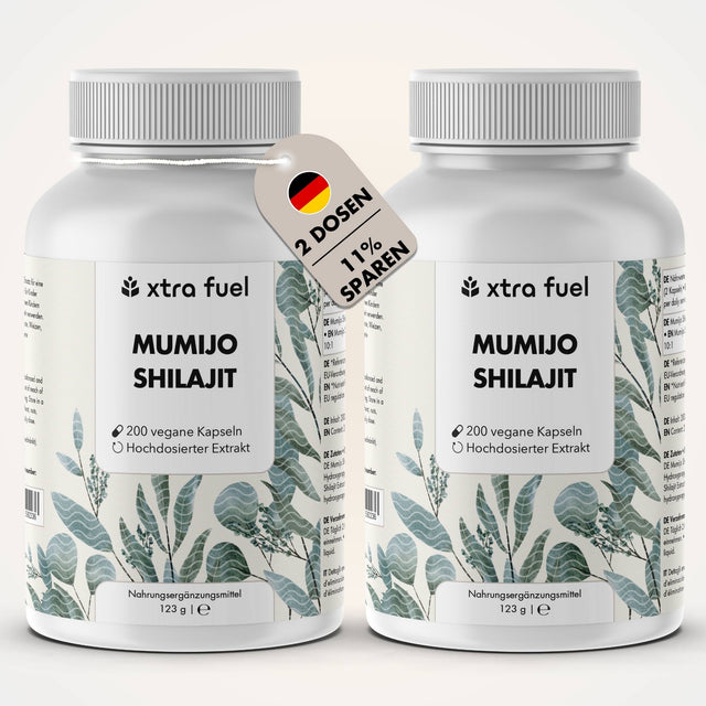 Shilajit Kapseln mit >80% Fulvinsäure & Huminsäure - Original Himalaya Shilajit