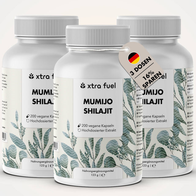 Shilajit Kapseln mit >80% Fulvinsäure & Huminsäure - Original Himalaya Shilajit