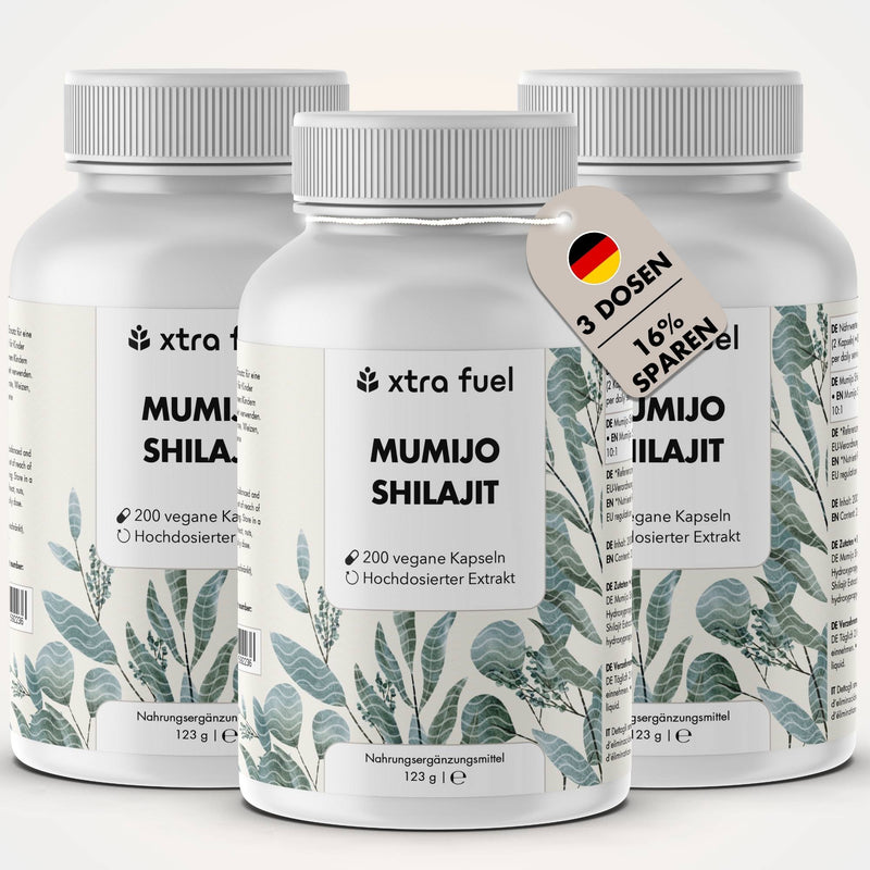 Shilajit Kapseln mit >80% Fulvinsäure & Huminsäure - Original Himalaya Shilajit
